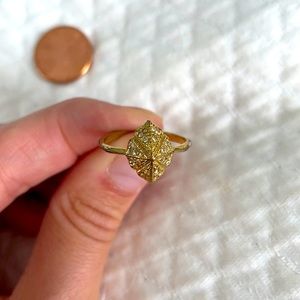 Gold statement ring